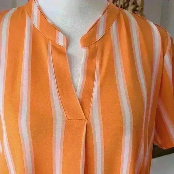 Cato Spring Bloom Short Sleeve Tunic Top - Picture 2 of 7